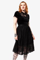 50291 HELL BUNNY RHEA pitsinen pohjemittainen hame