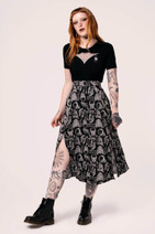 50397 HELL BUNNY ANATOMY SKIRT