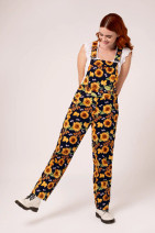 50444 HELL BUNNY SUNFLOWER – sunflower patterned dungarees