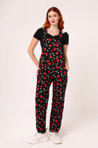 50445 HELL BUNNY APPLE PIE DUNGAREES