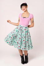 50449 HELL BUNNY KELLIE kellohame – cowgirl-kuosinen katseenvangitsija