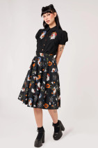 50457 HELL BUNNY GHOST FLOWER SKIRT – eerily beautiful style