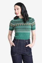 60193 HELL BUNNY VIXEY JUMPER, grn