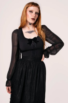 60372 HELL BUNNY NOCTURNAL TOPPI – tummaa eleganssia