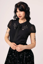60373 HELL BUNNY CHARMING pusero – goottityyliä ja koulutyttöhenkeä
