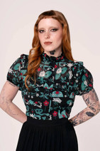 60384 HELL BUNNY MEDEA BLOUSE
