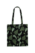 70034 HELL BUNNY GAIA - tote bag with green nature pattern