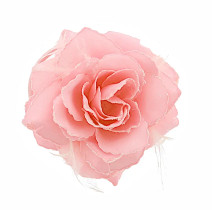 GLITTER HAIR ROSE, baby pink