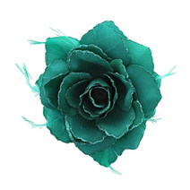 GLITTER HAIR ROSE, green