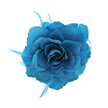 GLITTER HAIR ROSE, turq