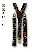 braces, peace, multicolor
