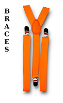 braces, plain orange