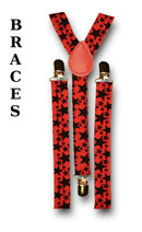 braces, star, pnk/blk