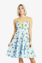 40227 HELL BUNNY DAISY MID DRESS