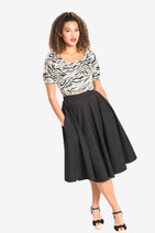 50211 HELL BUNNY ABI 50´S SKIRT, BLK