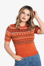 60193 HELL BUNNY VIXEY JUMPER, brown