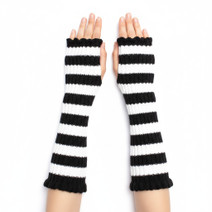 5665 INNOCENT TILLY ARM WARMERS - black/white
