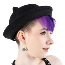 64309 KITTY BOWLER hat, black
