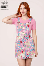 SM4002 HELL BUNNYxSMILEY LOULOU PINAFORE DRESS