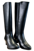 884021 VINTRO LAURA leather boots – black, long-sleeved and stylish