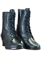 637725 VINTRO MINKA ankle boots, heart decoration, metal vintage green