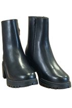 852791 VINTRO STIINA leather ankle boots – black, classic and sturdy