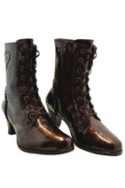 637725 VINTRO MINKA ankle boots, heart decoration, metal brown