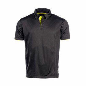 BOWLER tekninen pikeepaita Väri: musta/ keltainen