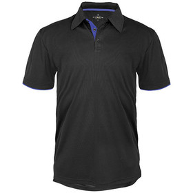 BOWLER tekninen pikeepaita Väri: musta/ sininen