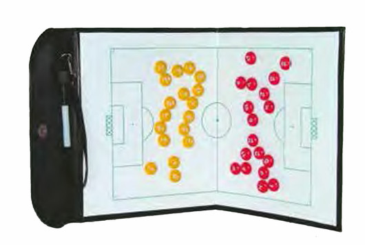 Jalkapallo kansio taktiikkataulu, taitettava. Koko 46 x 25 cm