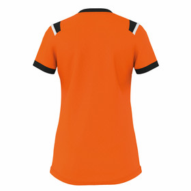 Lenny lyhythihainen naisten pelipaita, väri: oranssi/musta/valkoinen