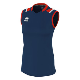 LISA naisten hihaton pelipaita, väri: navy/puna/valkoinen