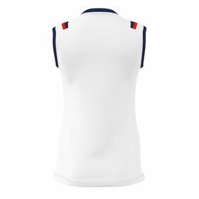 LISA naisten hihaton pelipaita, väri: valko/puna/navy