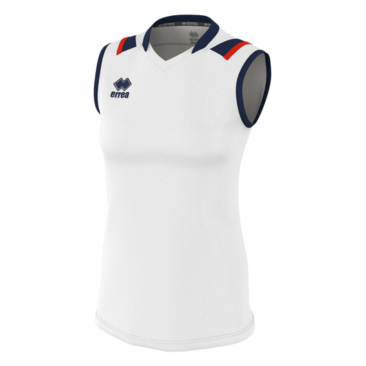 LISA naisten hihaton pelipaita, väri: valko/puna/navy