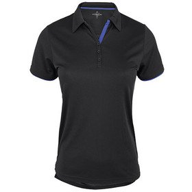 BOWLER naisten tekninen pikeepaita, väri: musta/sininen