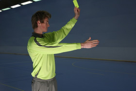 Erotuomaripaita Referee pitkähihainen väri: neonkeltainen