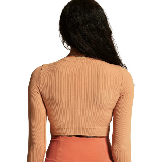 CRAFT Collective Rib Cropped LS Top W