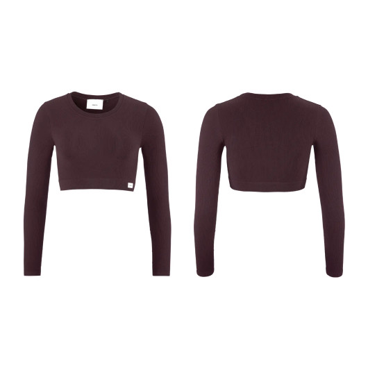 CRAFT Collective Rib Cropped LS Top W