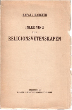 Karsten, Rafael: Inledning till religionsvetenskapen