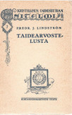 Lindström, Fredr. J.: Taidearvostelusta