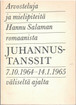  Arvosteluja ja mielipiteitä Hannu Salaman romaanista 'Juhannustans...