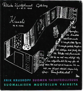 Kruskopf Erik: Suomen taideteollisuus - Suomalaisen muotoilun vaiheita