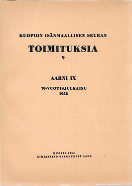 Aarni 9 : Kuopion Isänmaallinen Seura 1933-1953