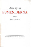 Aischylos - Zilliacus Emil (tolkad): Eumeniderna - (Försoningen)