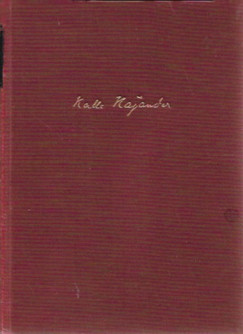 Kajander, Kalle: Valitut teokset