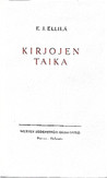 Ellilä, E. J.: Kirjojen taika