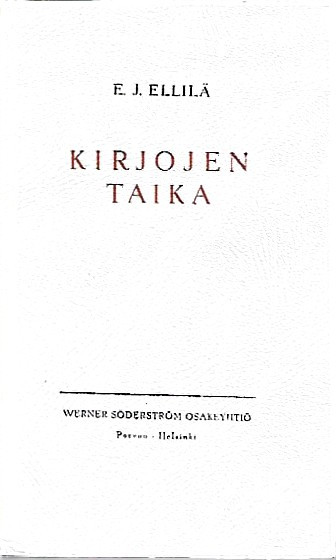 Ellilä, E. J.: Kirjojen taika