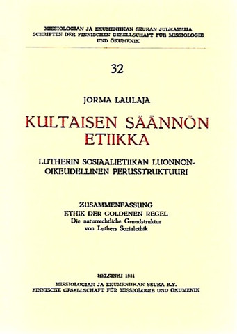Laulaja Jorma: Kultaisen säännön etiikka