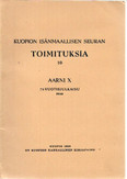 Kuopion isänmaallisen seuran toimituksia 10 - Aarni 10