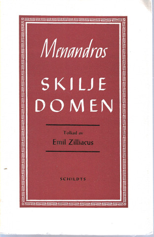 Menandros & Zilliacus Emil (tolkad): Skiljedomen
